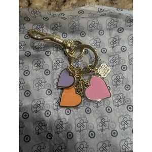 ROLLER RABBIT X TARGET MYSTERY BOX ENAMEL KEYCHAIN DISCO HEARTS OPENED BOX